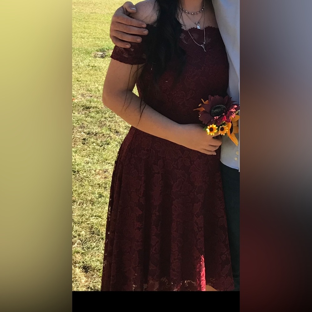 Burgundy Dress